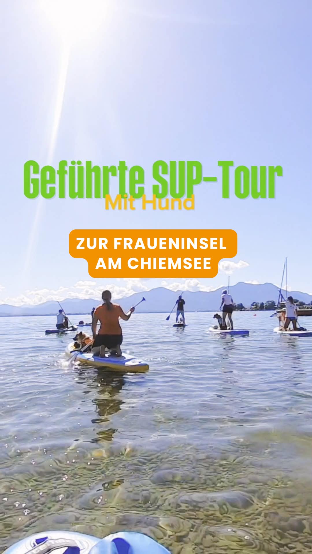 SUP Ausfahrt zur Fraueninsel